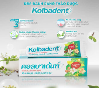 Kem đánh răng thảo dược thuần khiết Kolbadent Thái Lan 100gram