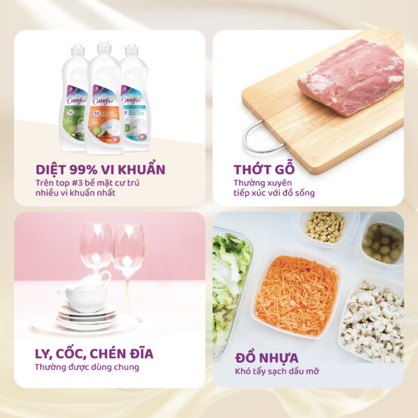 Nước rửa chén bát Carefor 800ml - Hình ảnh 6