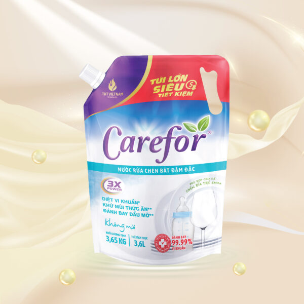 Nước rửa chén bát Carefor 3600ml - Hình ảnh 3