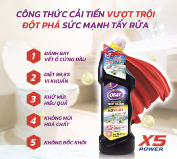Nước tẩy bồn cầu & vệ sinh nhà tắm Obay 960ml
