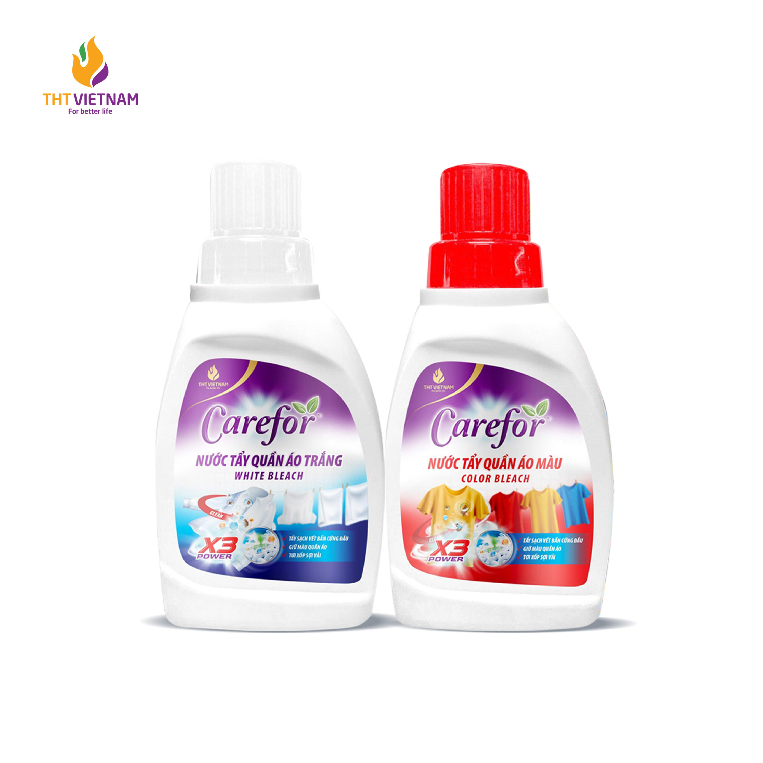 Nước tẩy quần áo Carefor 400ml