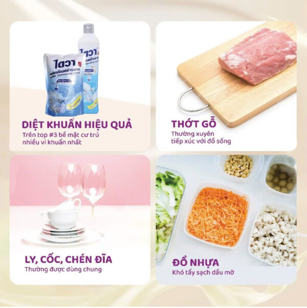 Nước rửa chén bát đậm đặc Daiwa - không mùi - Hình ảnh 5