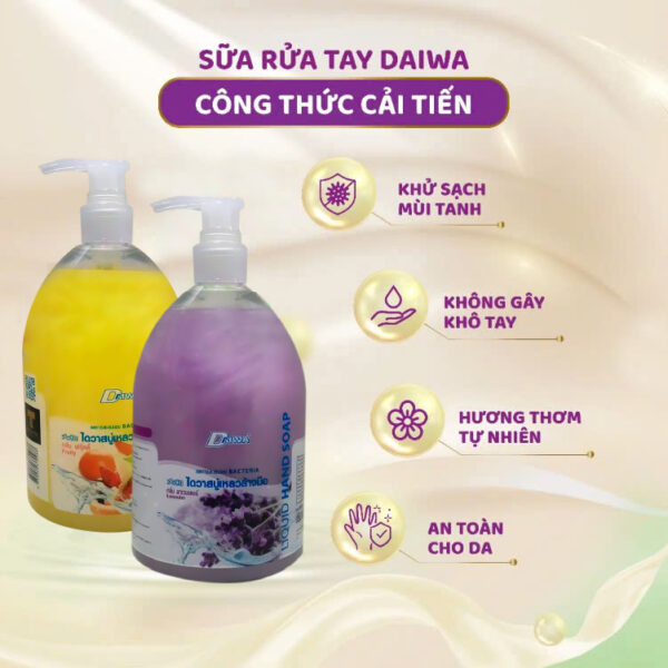 Nước rửa tay Daiwa 500ml/chai - Hình ảnh 2