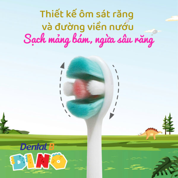 Bàn chải đánh răng trẻ em Dental B - DINO - Hình ảnh 4